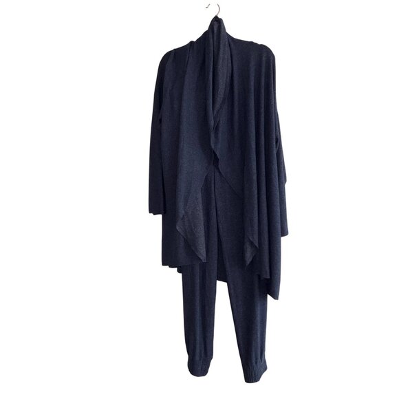 Soft Surroundings Lounge Set Blue 2-Piece Cardigan & Joggers 1X Comfy casual - Picture 1 of 12